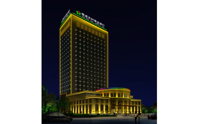 榮成農(nóng)信大廈標(biāo)識(shí)，壓克力發(fā)光大字.LED外露發(fā)光大字工程,發(fā)光字,LED發(fā)光字